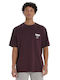 T-shirt Μπορντό