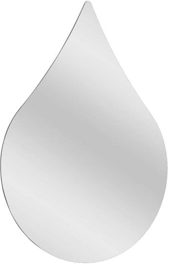 Hanah Home Wandspiegel mit Weißem Hölzernen Rahmen & LED Beleuchtung 70x50cm