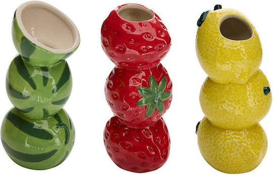 Vază Ceramică Pepene Galben Căpșună 10,5x8,5x19,8cm