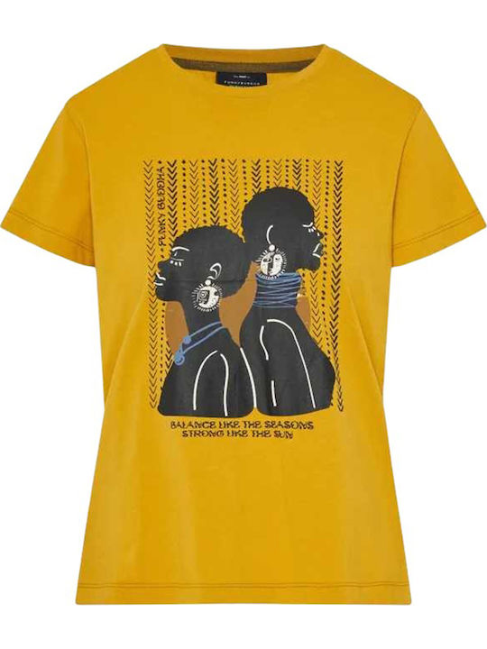 Women's T-shirt Mustard