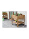 Woodware Ζαρντινιέρα Ξύλινη Καφέ 80x80x88εκ.