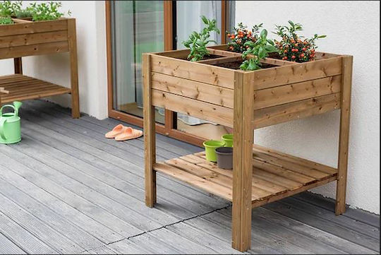 Woodware Wooden Brown Planter Box 80x80x88cm
