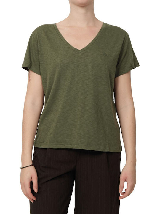 Superdry Studios Slub Emb Vee Γυναικείο T-shirt...