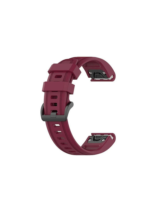 Silicone Strap Burgundy (Garmin Instinct 2S)
