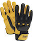 Sara Workwear Safety Gloves Black Leather