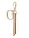 Steel Keychain Key Holder Hugo Boss Vegan Beige Leather