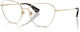 Damen-Metallbrillengestell Cat-Eye Gold BE1398 1109