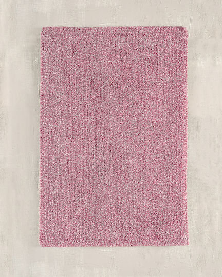 Rythmos Badematten Baumwoll Ρosa-weiß 50x80cm