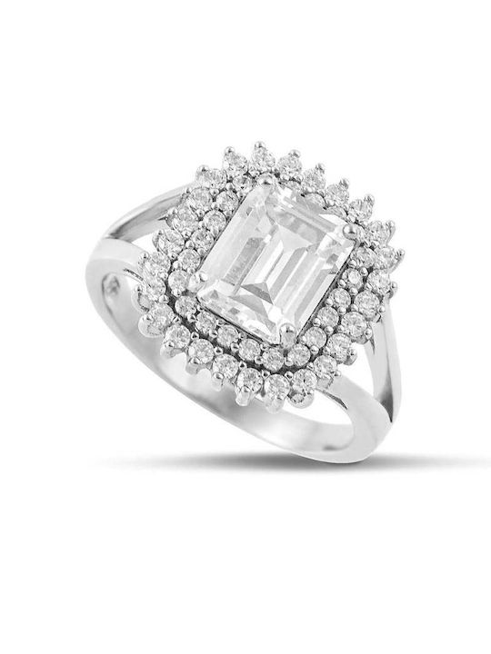Themelidis Jewels Дамски Пръстен с Зиркон от Сребро