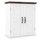 Costway Badezimmerschrank 60x22.5x53.5cm Weiß