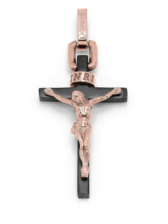 Baraka Cyborg Ceramic Σταυρός 18k Ροζ Χρυσό Ανοξείδωτο Ατσάλι Μαύρο Pvd 45mm