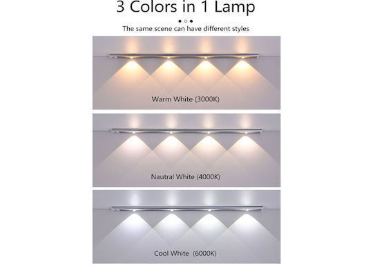 SPV Rechargeable LED Closet Light with Battery Power Motion Sensor and Placement Sticker