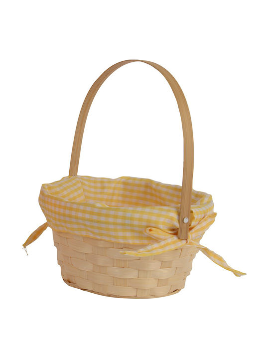 Kaemingk Aufbewahrungskorb Bamboo Gelb 10x19cm Kaemingk Aufbewahrungskorb Bamboo Gelb 10x19cm