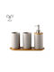 Melina's Collection Set Accesorii Pentru Baie Ceramică Gri