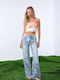 High Rise Women's Jean Pants in Loose Fit