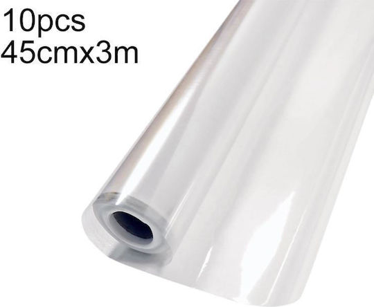 10 Pieces Pack Transparent Protective Wall Film Residue-Free Static Electricity Adsorption Size Width 45cm X 3m
