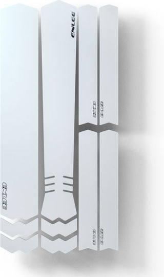 Enlee E-2210 10 Τεμάχια Σετ Αυτοκόλλητων Φανέλας Ποδηλάτου Αυτοκόλλητη Ταινία Προστασίας Πλαισίου Ποδηλάτου Βουνού Μοντέλο Διαφανές