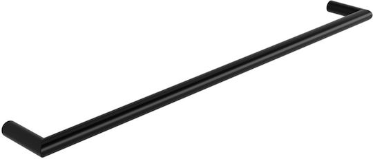 Verdi Lamda Single Wall-Mounted Bathroom Rail with Screws 38x10cm Black