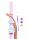 Easter Candle Unicorn Square Scented And Handmade Pink