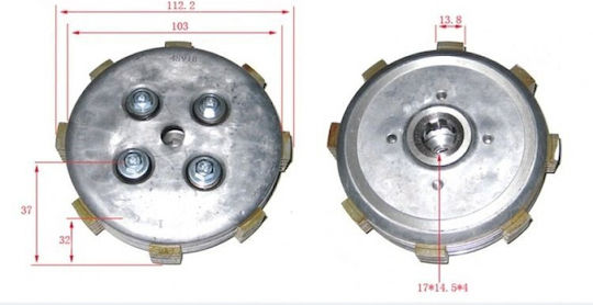 Дискове за съединител Crypton R-105 115 Комплект Афал W-standard