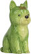 Porzellan Hund 8x12 Aus Grün