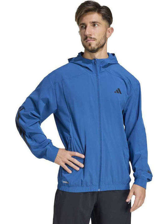 adidas Essentials Cardigan with Hood Blue