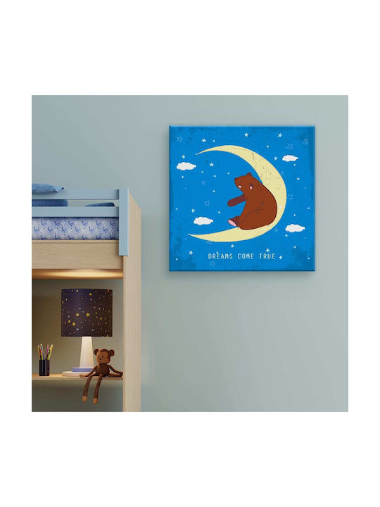 Caravelshop Kids Wall Art on Canvas 30x30cm