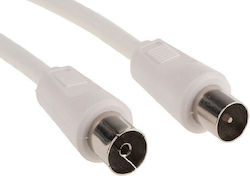 Run & Teng Antenna Cable Coax Male - Coax Female White 5m 670319283 1 Piece