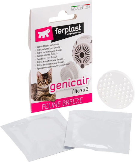 Cat Toilet Accessories Ferplast Filter Genicair Air Freshener 2 Pcs