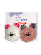 Cat Toy Glee Mice Dot Twins with Catnip 10x6cm Set of 2 Pieces