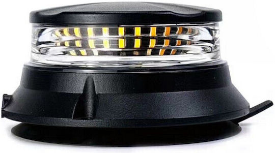Oem 10915 Vehicle Warning Beacon Magnet Suction Cup 12-24v Orange