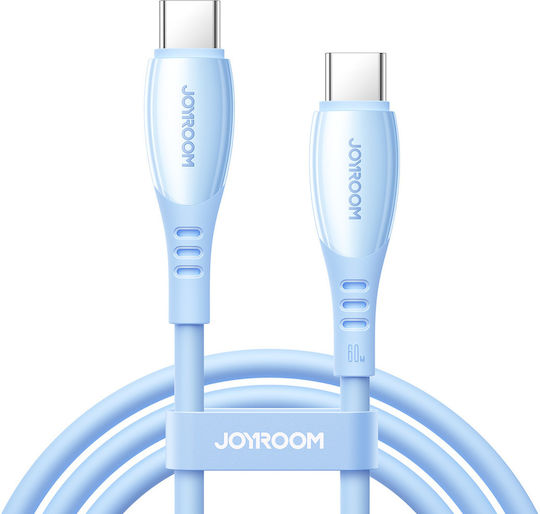 Joyroom S-A59 Vibrantes USB Typ-C Kabel USB-C männlich - USB-C 60W Blauer 1,2m S-A59