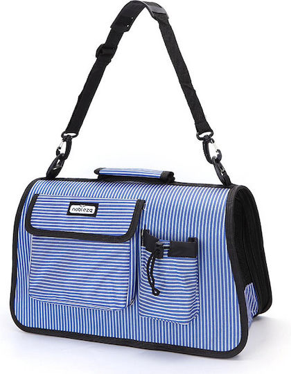 Nobleza Handbag for Carrying Dog / Cat up to 4kg Blue L53.5xW27xH23cm