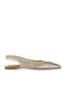 Γυναικείες Μπαλαρίνες Slingback σε Χρυσό Χρώμα