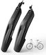 West Biking Very Wide Long Mountain Bicycle Fenders Full Coverage 20 22 Inch Black