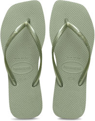 Havaianas Slim Square Green Flip Flops Havaianas Slim Square Green Flip Flops