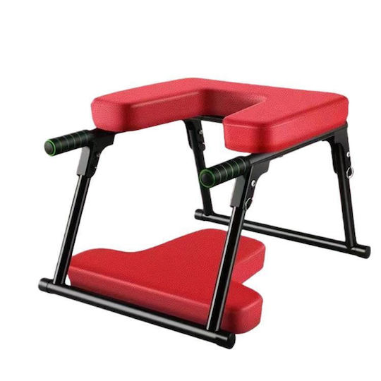 Banc Rabatabil Yoga Scaun Inversiune Yoga Antrenament Echilibru Întărire Core Pernă Formă T Roșie