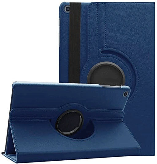 Flip Cover Rotativ Albastru Marin (Samsung T970 / X800 / T730 / S7 Plus / S8 Plus / S7 Fe)