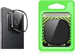 Protecție Cameră Tempered Glass Negru pentru Redmi Note 14 Pro Plus