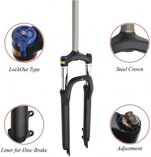 Front Bike Suspension 1-1/8" 80mm