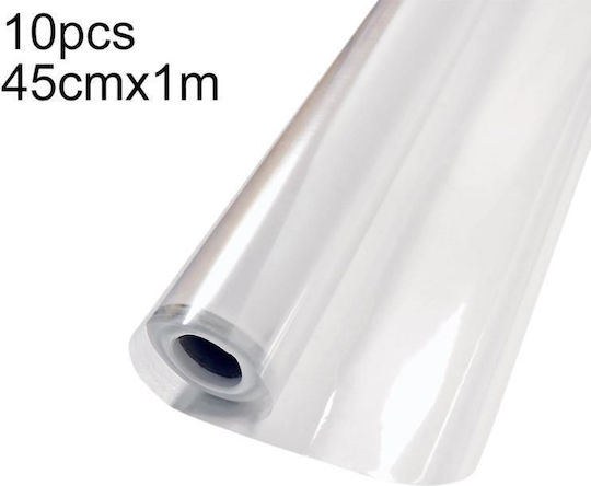 10 Stück Verpackung Transparente Schutzfolie Wand Ohne Rückstände Statische Elektrizität Größe Breite 45cm x 1m