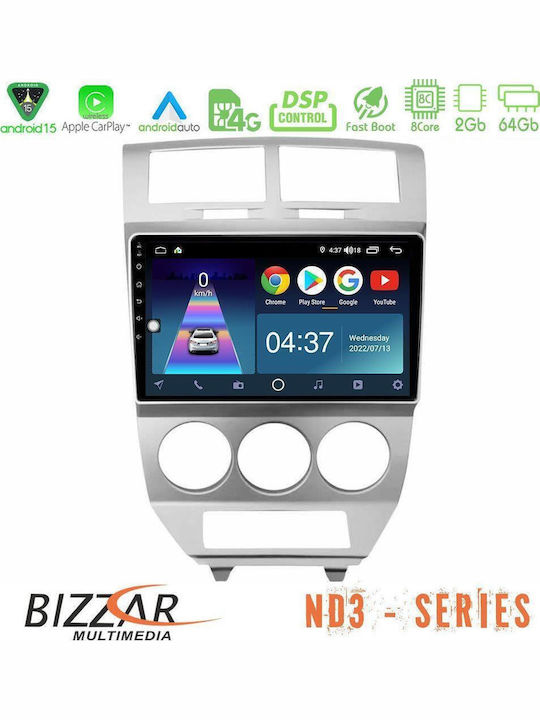 Bizzar Car Audio System Dodge Caliber 2006-2011 Bluetooth USB WiFi GPS Apple CarPlay Android Auto with 10" Touch Screen