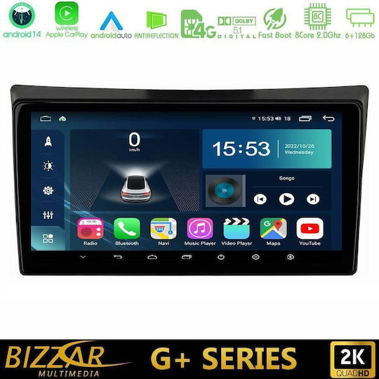 Bizzar Auto-Audiosystem Für SsangYong Rexton 2002-2006 Mit Touchscreen 9" Bluetooth USB Wi-Fi GPS Apple CarPlay Android Auto