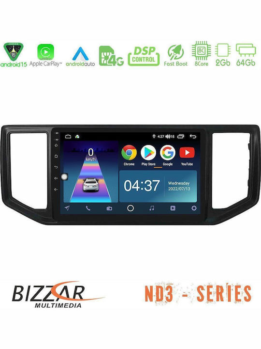 Bizzar Car Audio System for Volkswagen Amarok 2017-2022 (Bluetooth/USB/WiFi/GPS/Apple CarPlay/Android Auto) with 9" Touch Screen