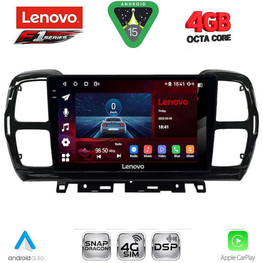 Lenovo Car Audio System for Citroen C5 Aircross 2017-2021 (Bluetooth/USB/WiFi/GPS/Apple CarPlay/Android Auto) with 9" Touch Screen