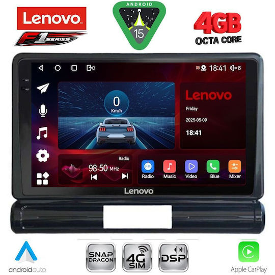 Lenovo Ηχοσύστημα Αυτοκινήτου για Citroen C3 / DS3 2016 (Bluetooth/USB/WiFi/GPS/Apple-Carplay/Android-Auto) με Οθόνη Αφής 9"
