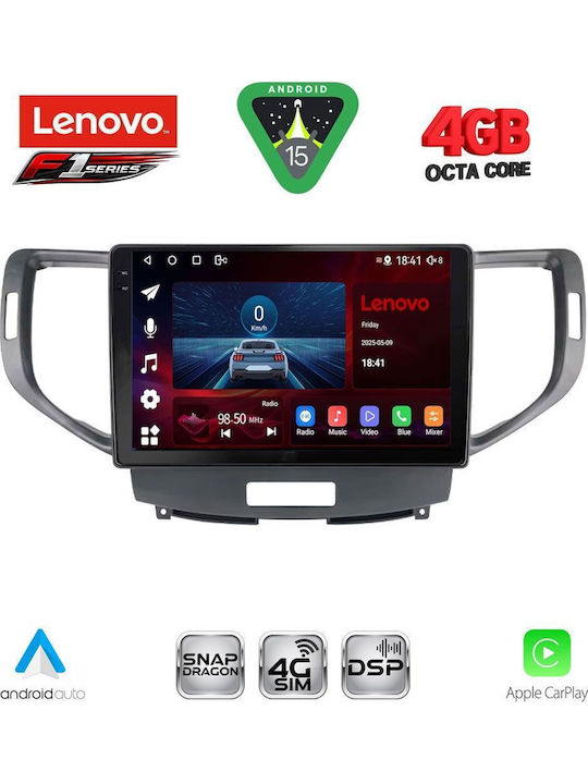 Lenovo Car Audio System for Honda Accord 2008-2013 Bluetooth USB WiFi GPS Apple CarPlay Android Auto with 9" Touch Screen