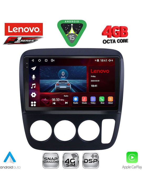 Lenovo Car Audio System for Honda CR-V 1996-2006 with A/C (Bluetooth/USB/WiFi/GPS/Apple CarPlay/Android Auto) with 9" Touch Screen