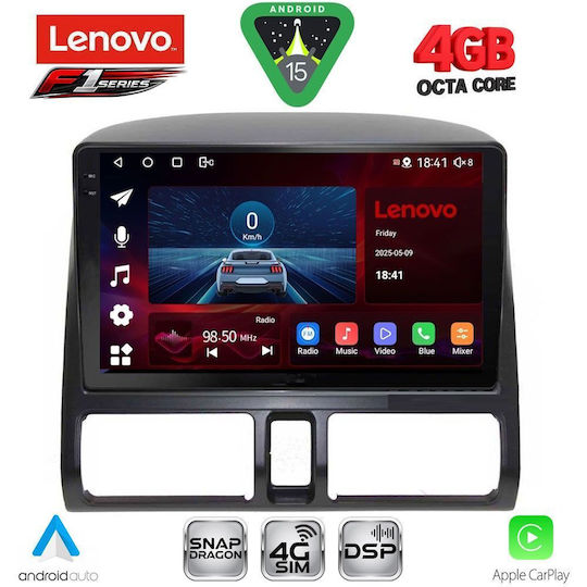 Lenovo Ηχοσύστημα Αυτοκινήτου για Honda CR-V 1996-2006 με Clima (Bluetooth/USB/WiFi/GPS/Apple-Carplay/Android-Auto) με Οθόνη Αφής 9"