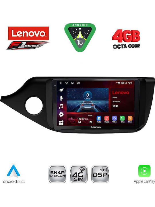 Lenovo Car Audio System for Kia Ceed 2012-2018 Bluetooth USB WiFi GPS Apple CarPlay Android Auto with 9" Touch Screen